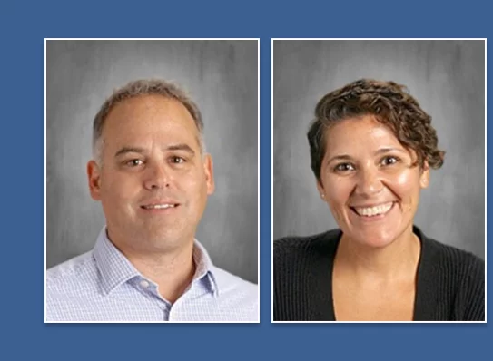 Matt Melamed, principal and Vanessa Herrera-Morales, Assistant Principal